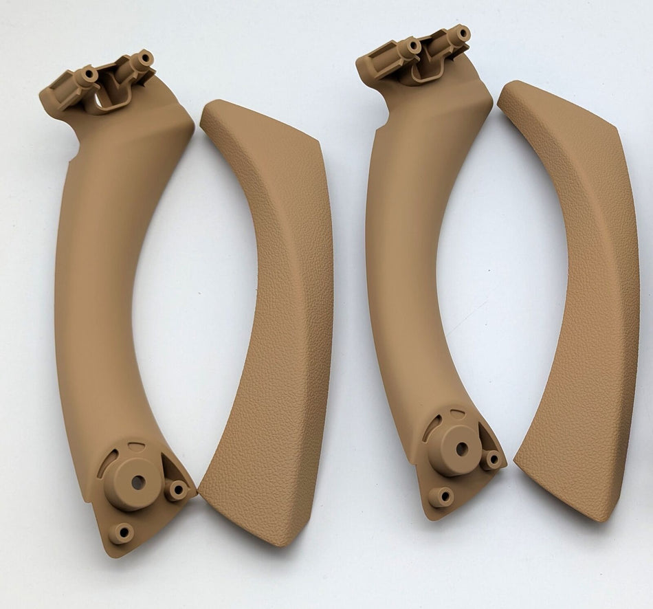 Set 2 MANIGLIE BMW Serie 3 E90 E91 E92 E93 -> 2 x DESTRA (ant/post) BEIGE