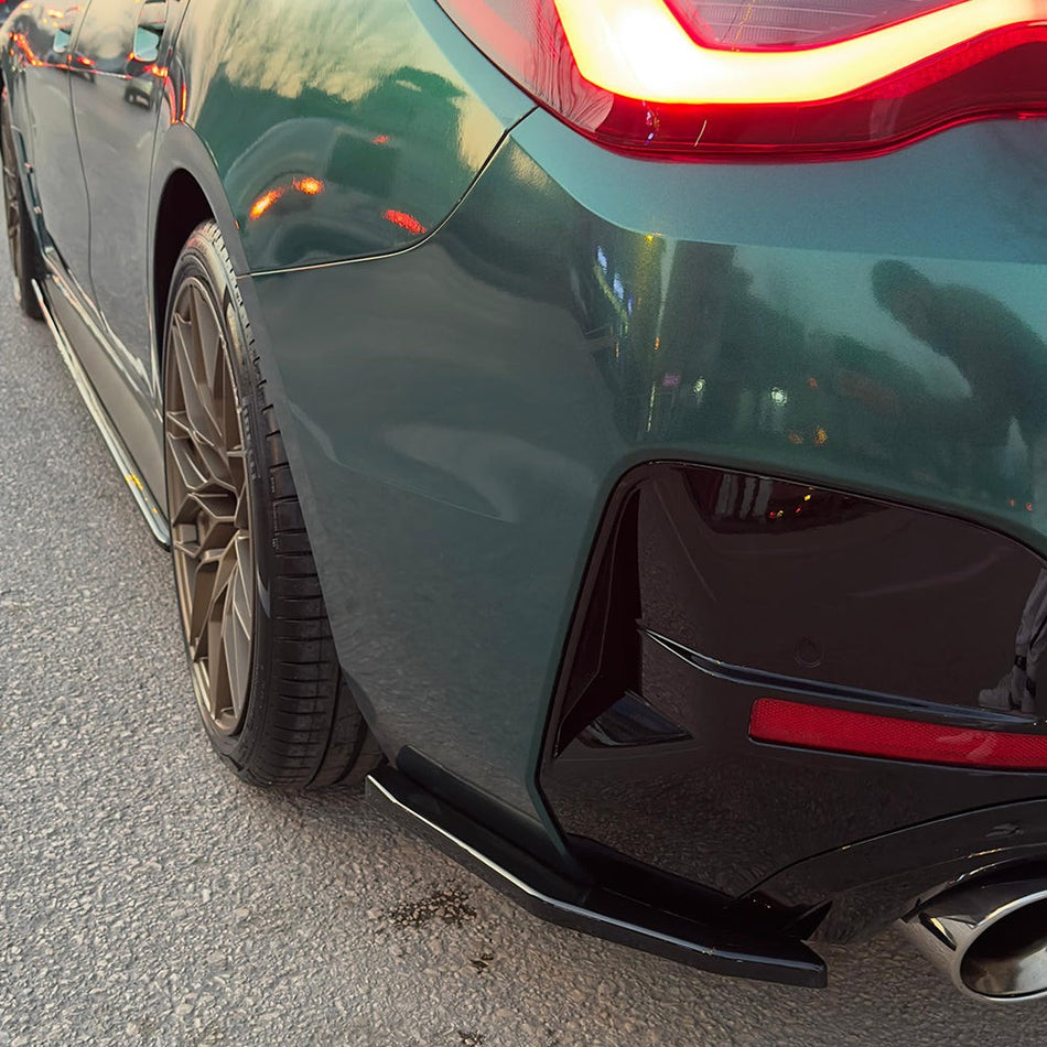 Spoiler laterali posteriori compatibili con BMW Serie 4 M-Pack i4 G26 2021+
