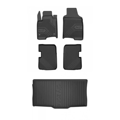 Frogum TPE Tappetini+Portabagagli Set per Fiat Panda III dal 2011 TPE set di tap