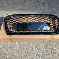 Griglia QUATTRO Nero Lucido RS5 LOOK Nido d'ape per --> Audi A5 B9 2016-2019