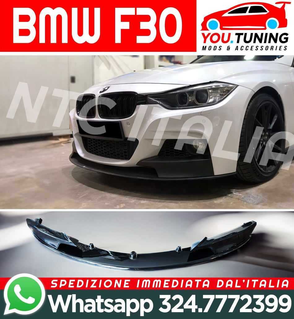 BMW Serie 3 F30 *M Performance* Front Lip Labbro Spoiler Paraurti ABS