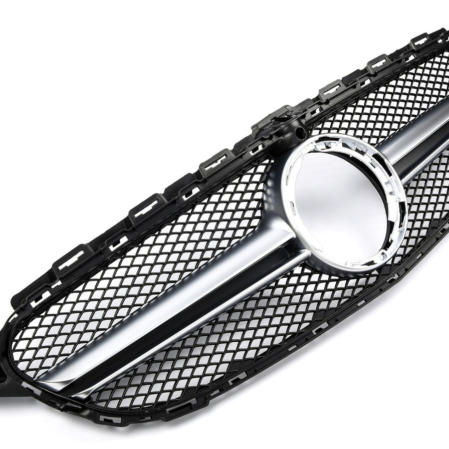 per Mercedes C W205 S205 18-21 Griglia Anteriore 360° Look AMG