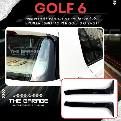 Spoiler Lunotto TUNING Per VW Golf 6✨GTI R GTD Posteriore Ala Laterale