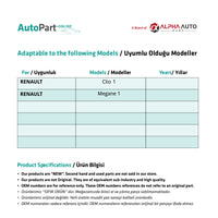 Guarnizione pedale freno Renault Clio Megane Scenic Twingo