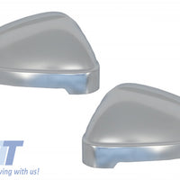 Copri specchietti per Audi A4 B9 (2016-) alloggiamento completo placcato in allu