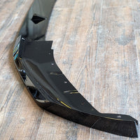 TOP Splitter Lama Spoiler Sotto Paraurti per BMW SERIE 5 G30 M5 LOOK Nero Lucido