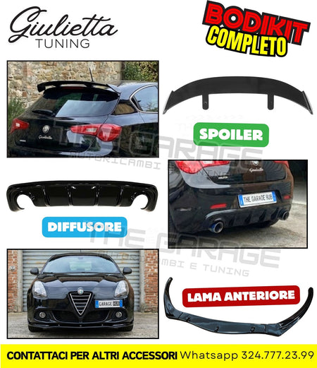 Bodykit Completo per Giulietta SPOILER + DIFFUSORE + LAMA / Stile Quadrifoglio – vista 16