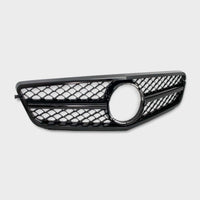 per Mercedes Classe C W204 S204 2007-2014 Griglia Anteriore Nera