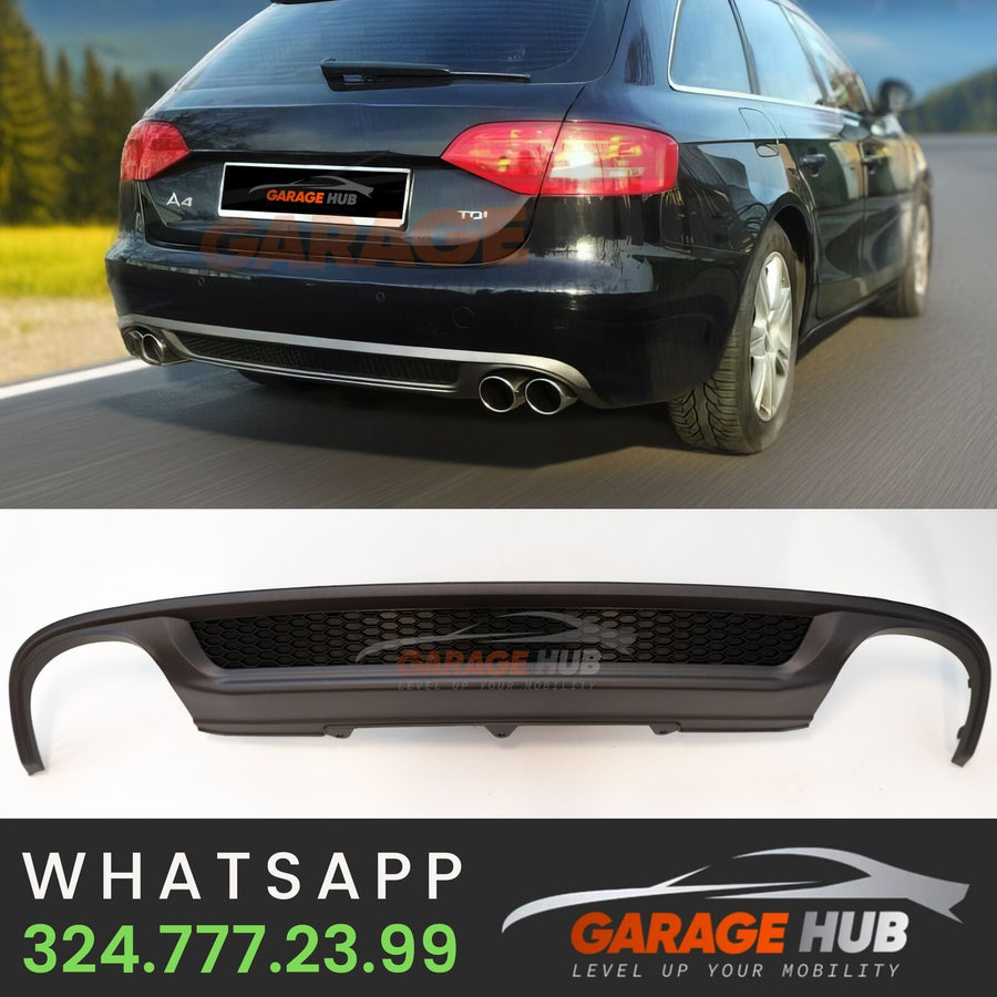 TRASFORMAZIONE da A4 STANDARD a ✨S-LINE -> DIFFUSORE per AUDI A4 B8 8K 2012-2015