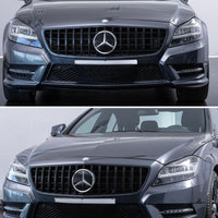 per Mercedes CLS W218 11-14 Griglia Radiatore Panamericana Nero