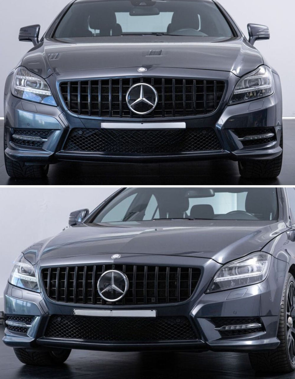per Mercedes CLS W218 11-14 Griglia Radiatore Panamericana Nero