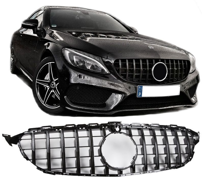 Griglia radiatore sportiva 360° per Mercedes W205 Panamericana GT C63 AMG LOOK