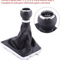 Pomello Manopola cuffia Ghetta 6 Marce Cambio per AUDI A4 VW Passat B6-B7