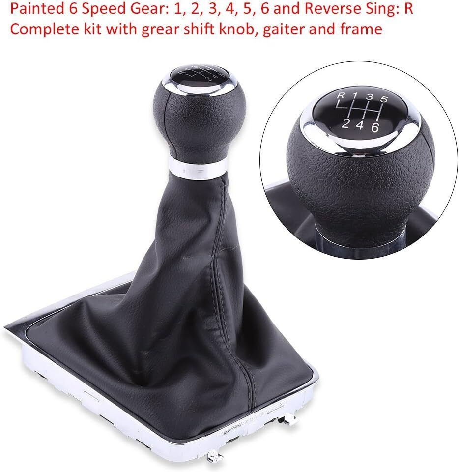 Pomello Manopola cuffia Ghetta 6 Marce Cambio per AUDI A4 VW Passat B6-B7 – vista 7