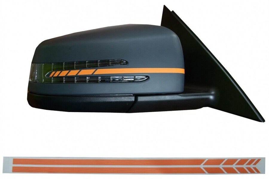 Adesivo Specchio Arancione Opaco per MERCEDES Coupe C238 A B C E Classe S CLA GL