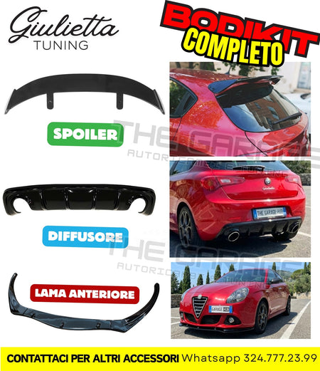 Bodykit Completo per Giulietta SPOILER + DIFFUSORE + LAMA / Stile Quadrifoglio – vista 18