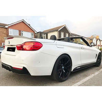 Spoiler Posteriore M4 Mod per BMW Serie 4 F33 Cabrio 2013-20 con base nero opaco