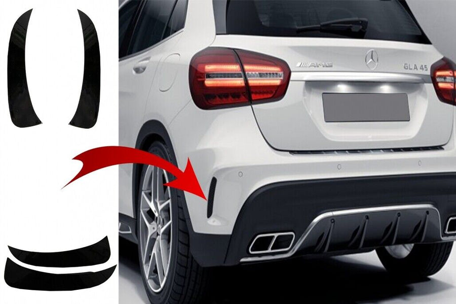Alette laterali del paraurti posteriore Flics per Mercedes GLA X156 GLA250 GLA45