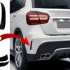 Alette laterali del paraurti posteriore Flics per Mercedes GLA X156 GLA250 GLA45