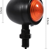 Coppia Luci Tonde BLACK Frecce UNIVERSALI Honda Suzuki Honda Yamaha Kawasaki