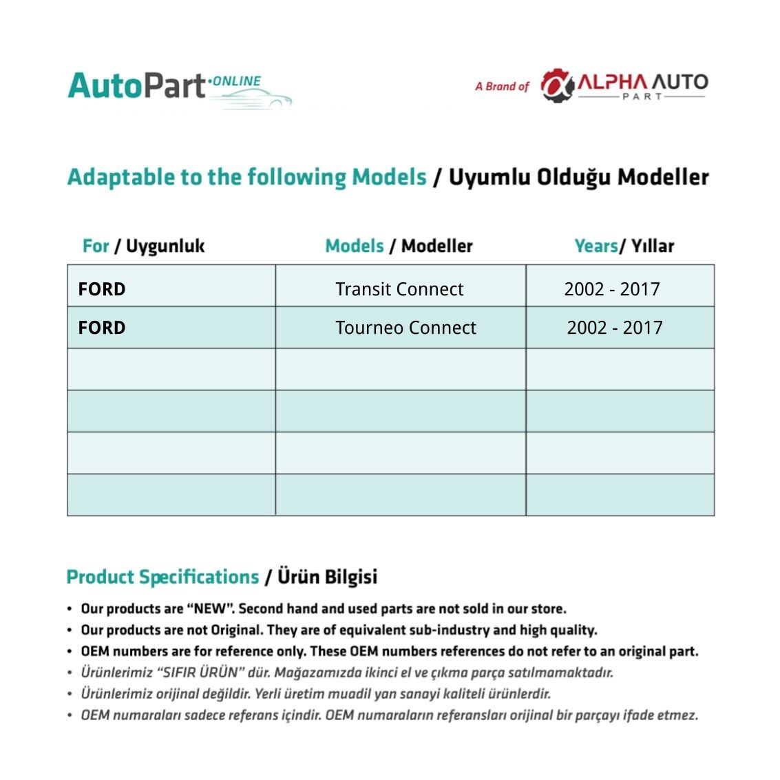 Fissaggi parafanghi anteriori in bachelite 10pz per Ford Connect – vista 2