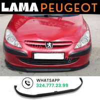 LAMA FRONTALE PEUGEOT 307 207 306 SOTTO PARAURTI SPLITTER SPOILER ANTERIORE