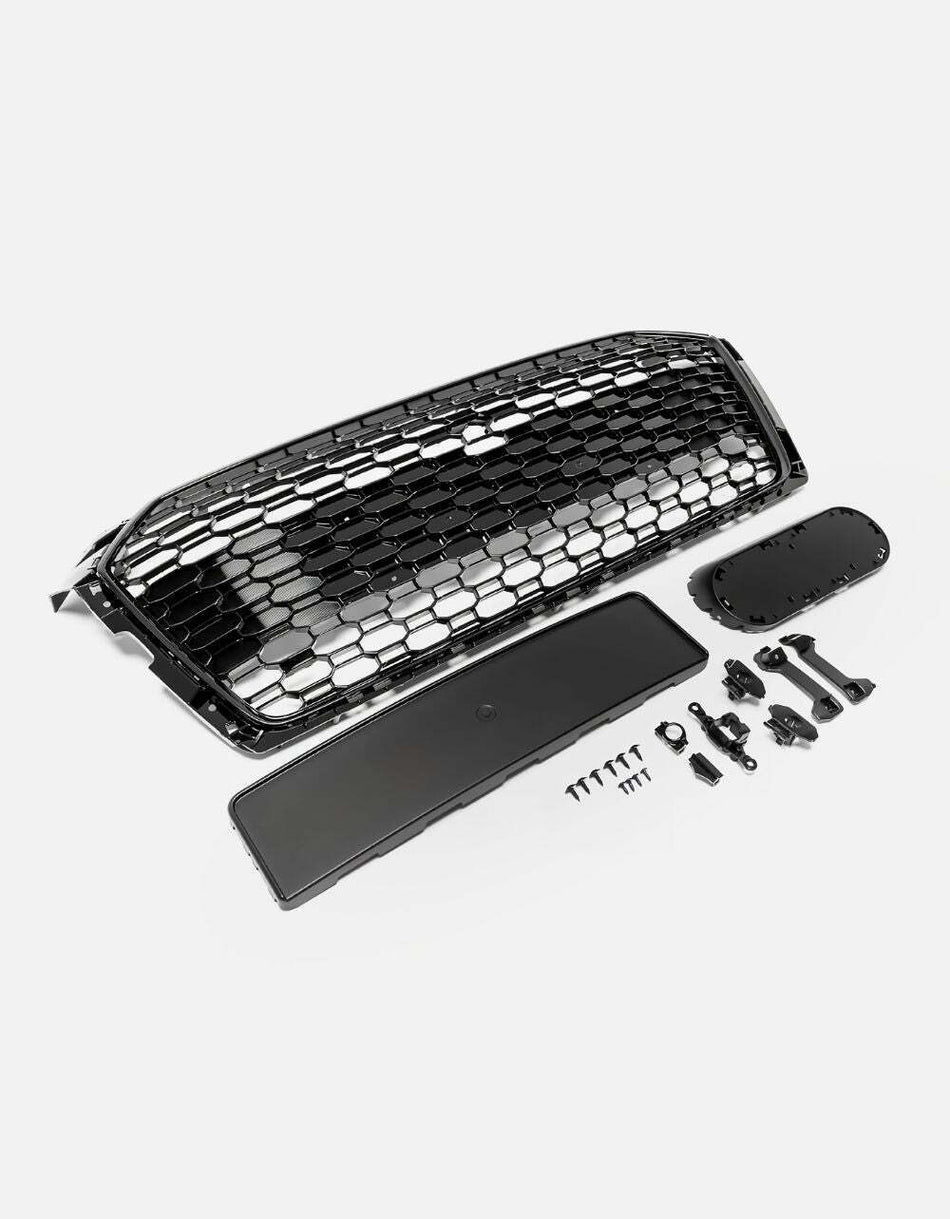 per AUDI A5 F5 2016-2019 Griglia Radiatore RS5 Look Nero Lucido