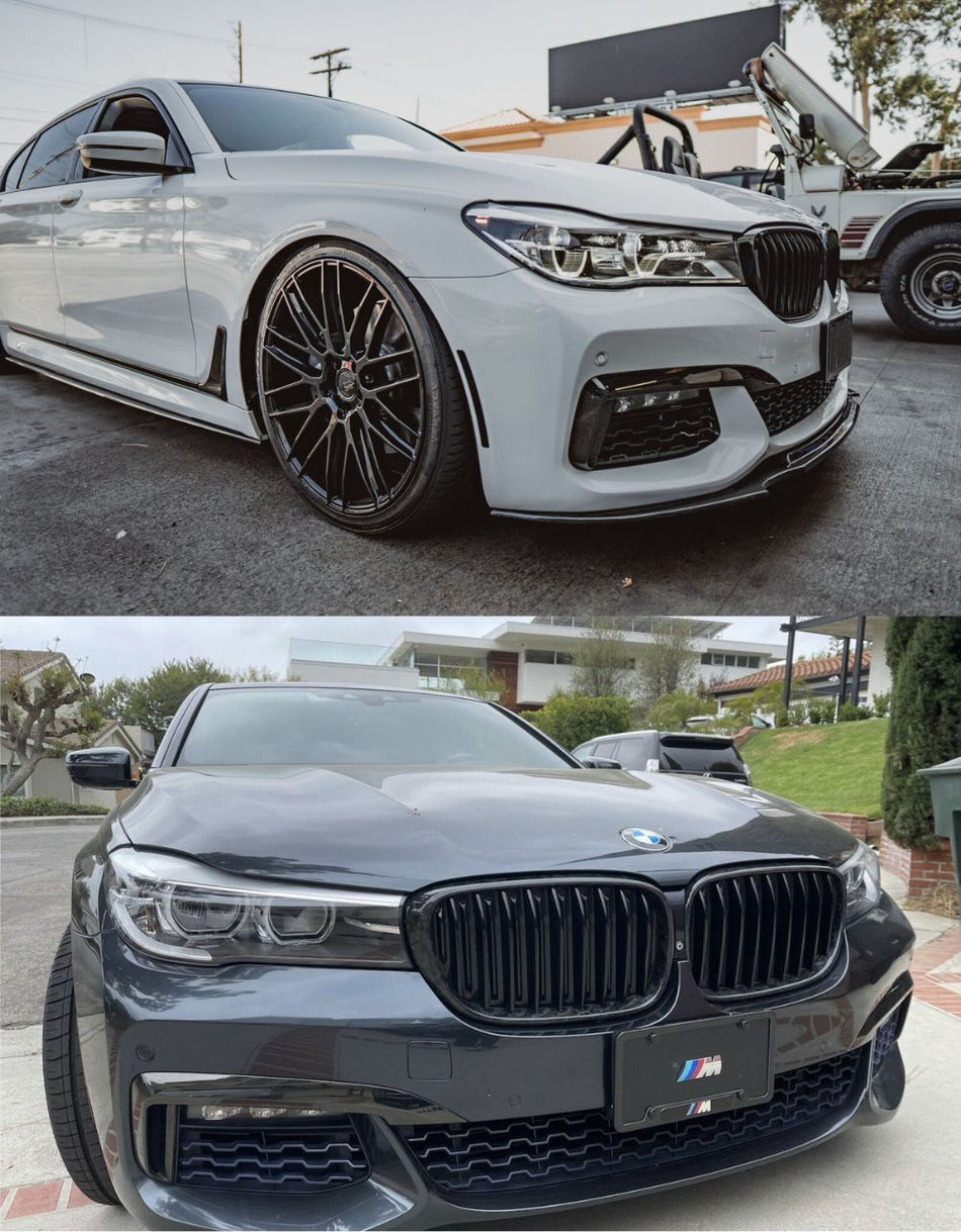 per BMW Serie 7 G11 G12 2015-2019 Griglia Anteriore M Look Nero Lucido