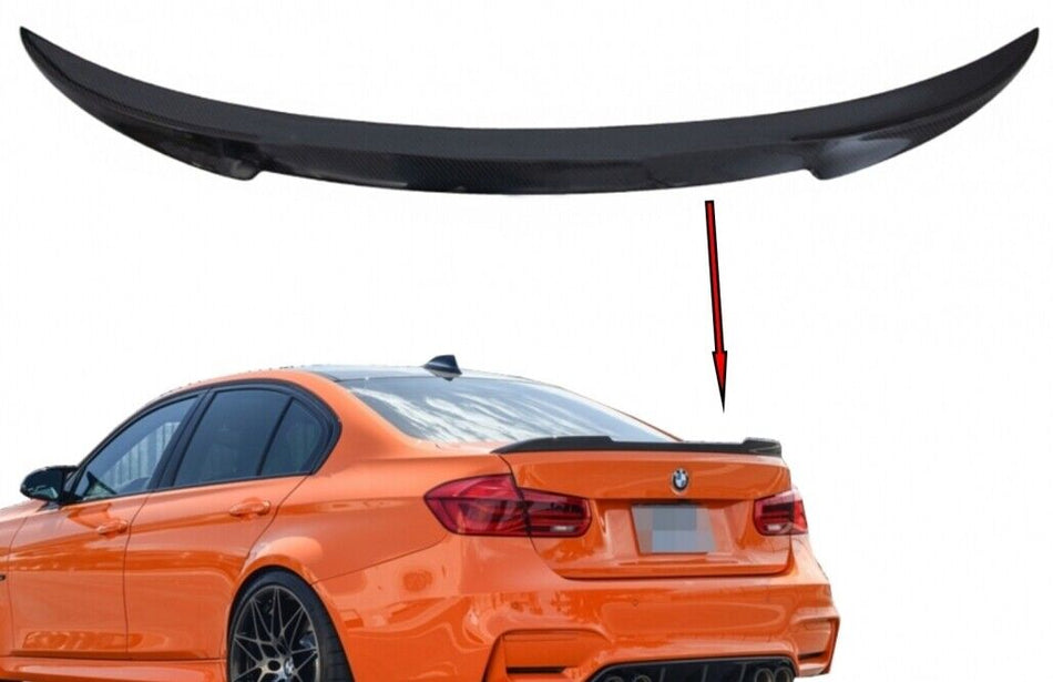 Spoiler per bagagliaio per BMW Serie 3 F30 F80 (2011-2018) M4 Design Vero carbon