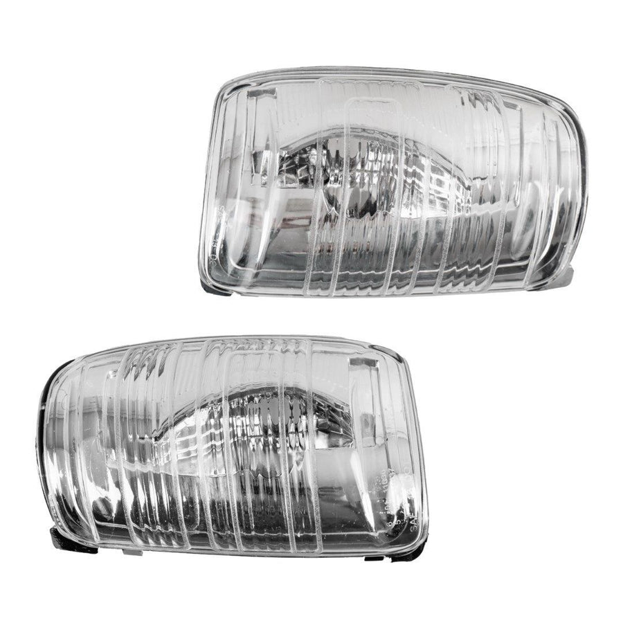 Coppia Frecce Ford Transit Specchietto Fanale Fanalino Bianco Destra+Sinistra
