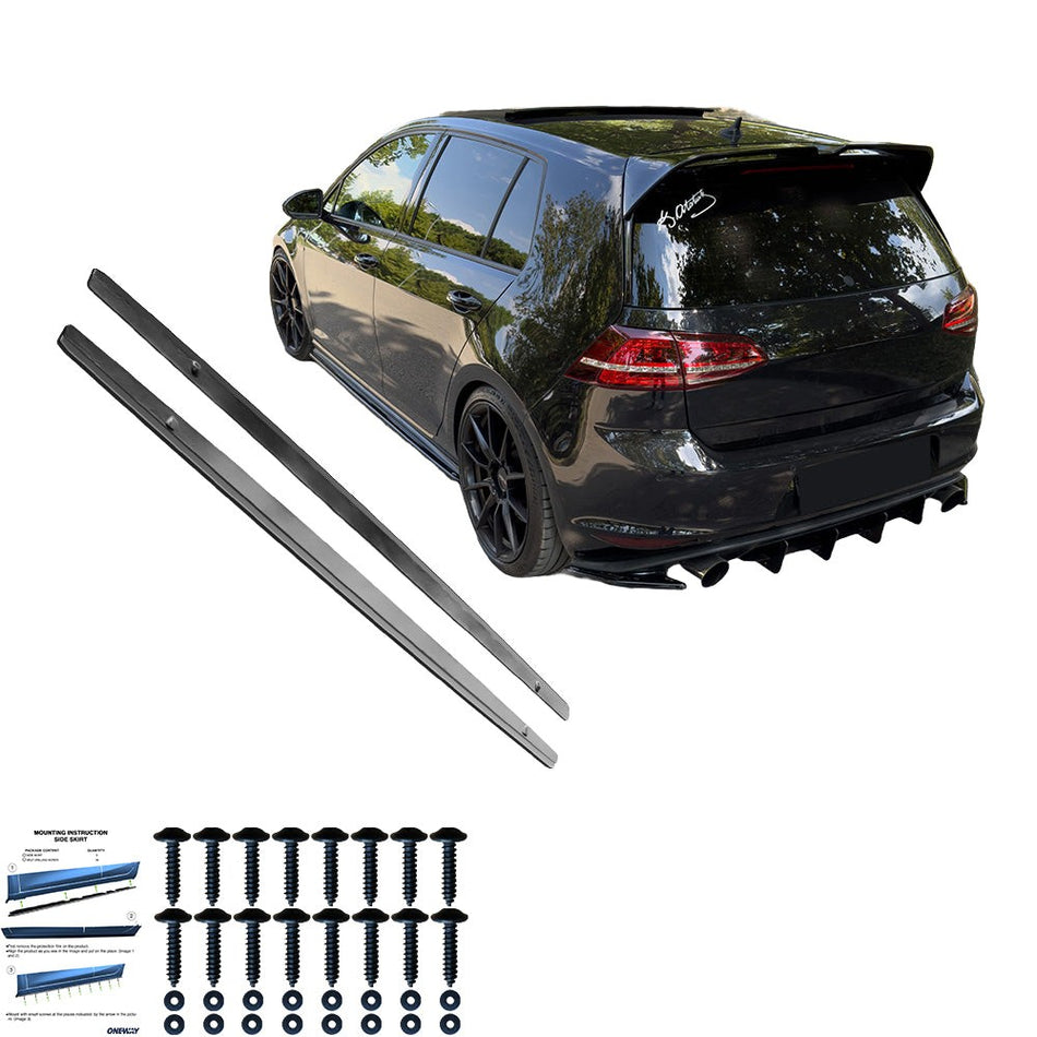 Minigonne laterali compatibili con VW VOLKSWAGEN Golf MK7 GTI 2013-2016