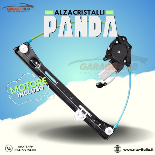 ⚡ALZACRISTALLI ELETTRICO ANTERIORE +MOTORINO SINISTRO FIAT PANDA 169 2003>2013