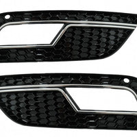 Copri fendinebbia per Audi A4 B8 restyling (2012-2015) RS4 Design nero cromato