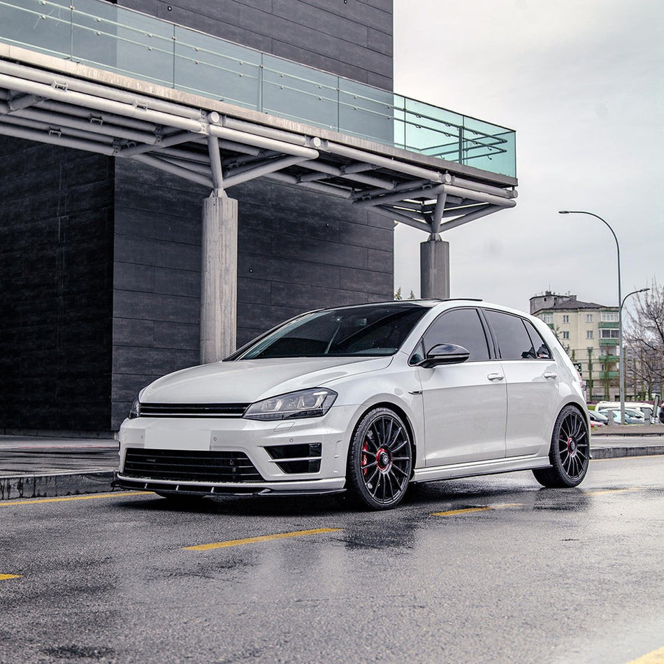 Splitter anteriore per VW VOLKSWAGEN Golf MK7 R 2013-2016 v2 con ABE TÜV
