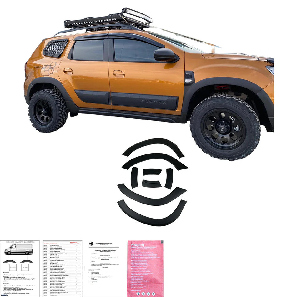 Bodykit Carrozzeria Pacchetto Sportivo per DACIA Duster Serie 2 2018+ (senza logo Duster)