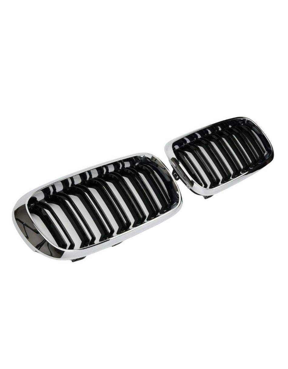 per X6 F16 2014-2018 Griglia Radiatore M Look Nero Cromato