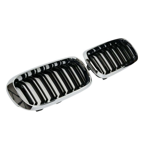 per X6 F16 2014-2018 Griglia Radiatore M Look Nero Cromato