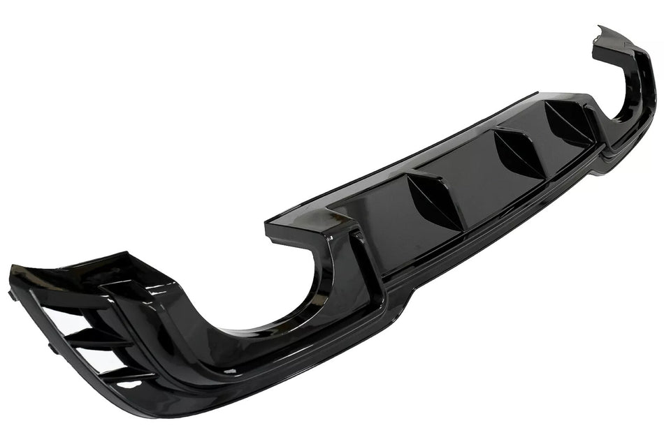 DIFFUSORE RS3 LOOK per Audi A3 8V BERLINA 2016-2019, (SOLO PER S-LINE) NERO