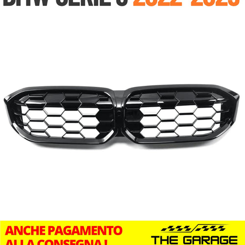 GRIGLIA a Nido d'Ape per BMW Serie 3 RESTYLYNG dal 2022+ G20, G21 NERO LUCIDO