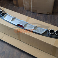 DIFFUSORE POSTERIORE DOPPI TERMINALI PER VW  POLO V 6R 2009-2017 SOTTO PARAURTI