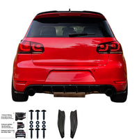 Splitter laterali posteriori compatibili con VW VOLKSWAGEN Golf MK6 GTI 2008-201