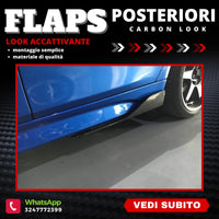 Coda Minigonne Flaps Posteriore Flaps CARBON LOOK BMW FIAT FORD MERCEDES OPEL