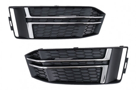 Paraurti Inferiore Griglia Coperture Griglie Laterali per Audi A4 B9 Berlina