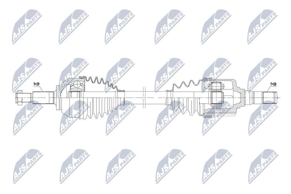 NTY ALBERO MOTORE / SEMIASSE RENAULT TRAFIC III 2.0DCI 06.2019-, FIAT TALENTO 2.