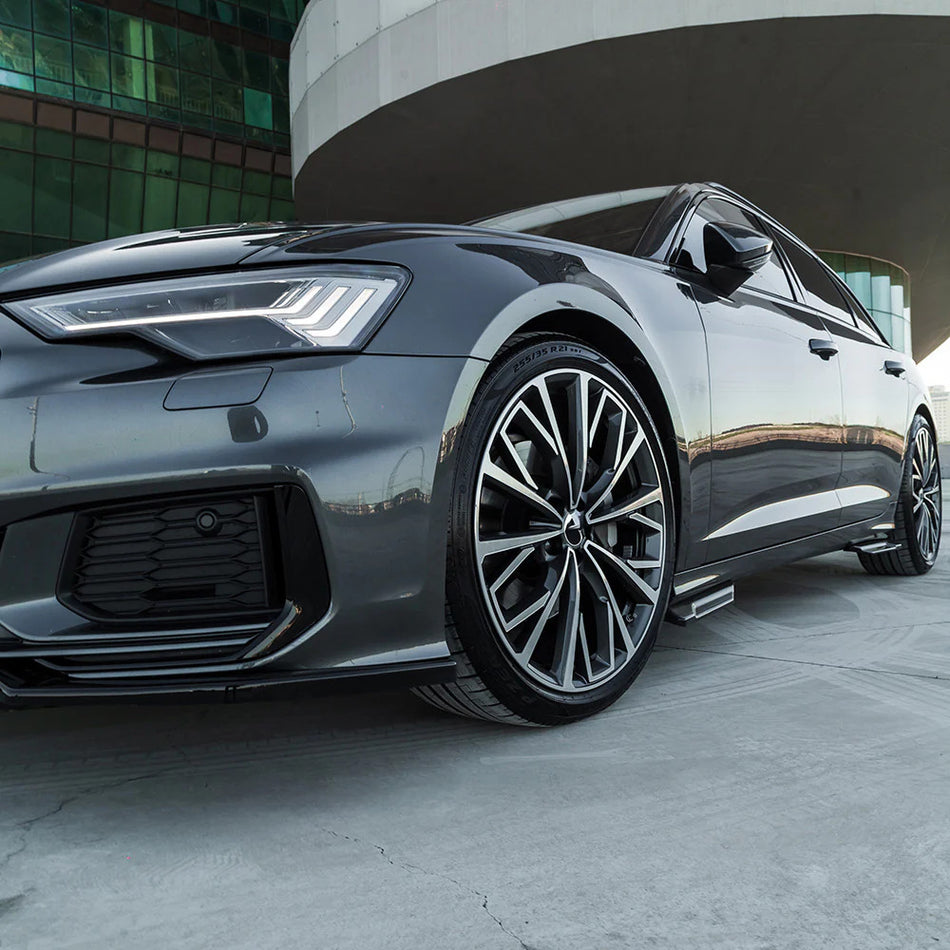 Minigonne laterali compatibili con AUDI S6 / A6 S-Line C8 (berlina-vant) 2019+