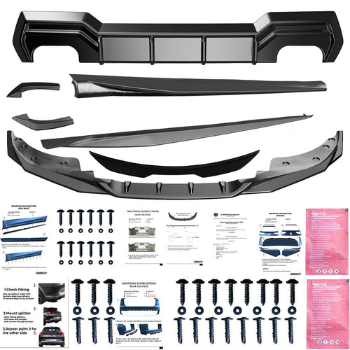 BodyBodykit Completo per BMW Serie 4 G22 Coupé (M-Pack / M440i) 2020+ (Anteriore + Posteriore)