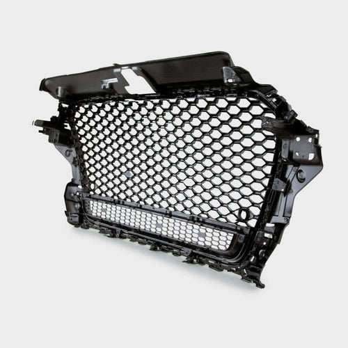 per AUDI A3 8V 2012-2016 Griglia RS Look a Nido D'ape Nero PDC