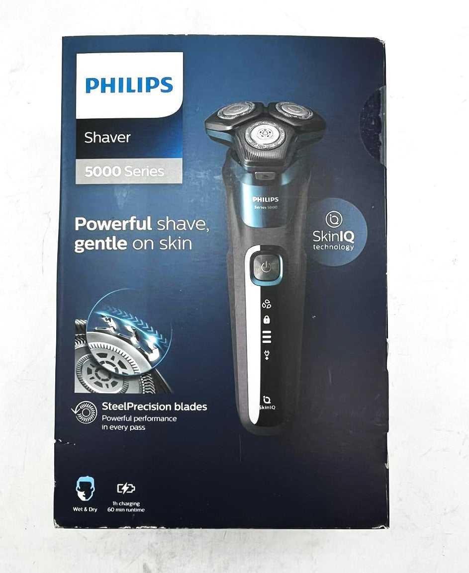 Philips i 5000 Series S5579/50 Wet & Dry Rasoio Elettrico in acciaio SkinIQ