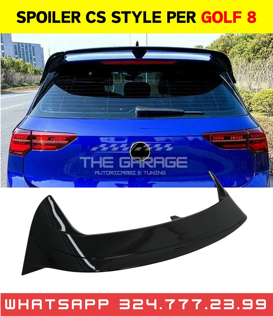SPOILER POSTERIORE "CS-STYLE " per VW GOLF 8 VIII Standard / GTE / R-LINE
