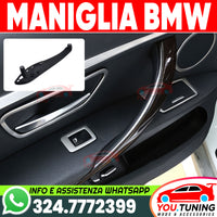 🟢Maniglia Interna NERA ANTERIORE DESTRA per BMW Serie 3 F30 F31 F34 F80 GT
